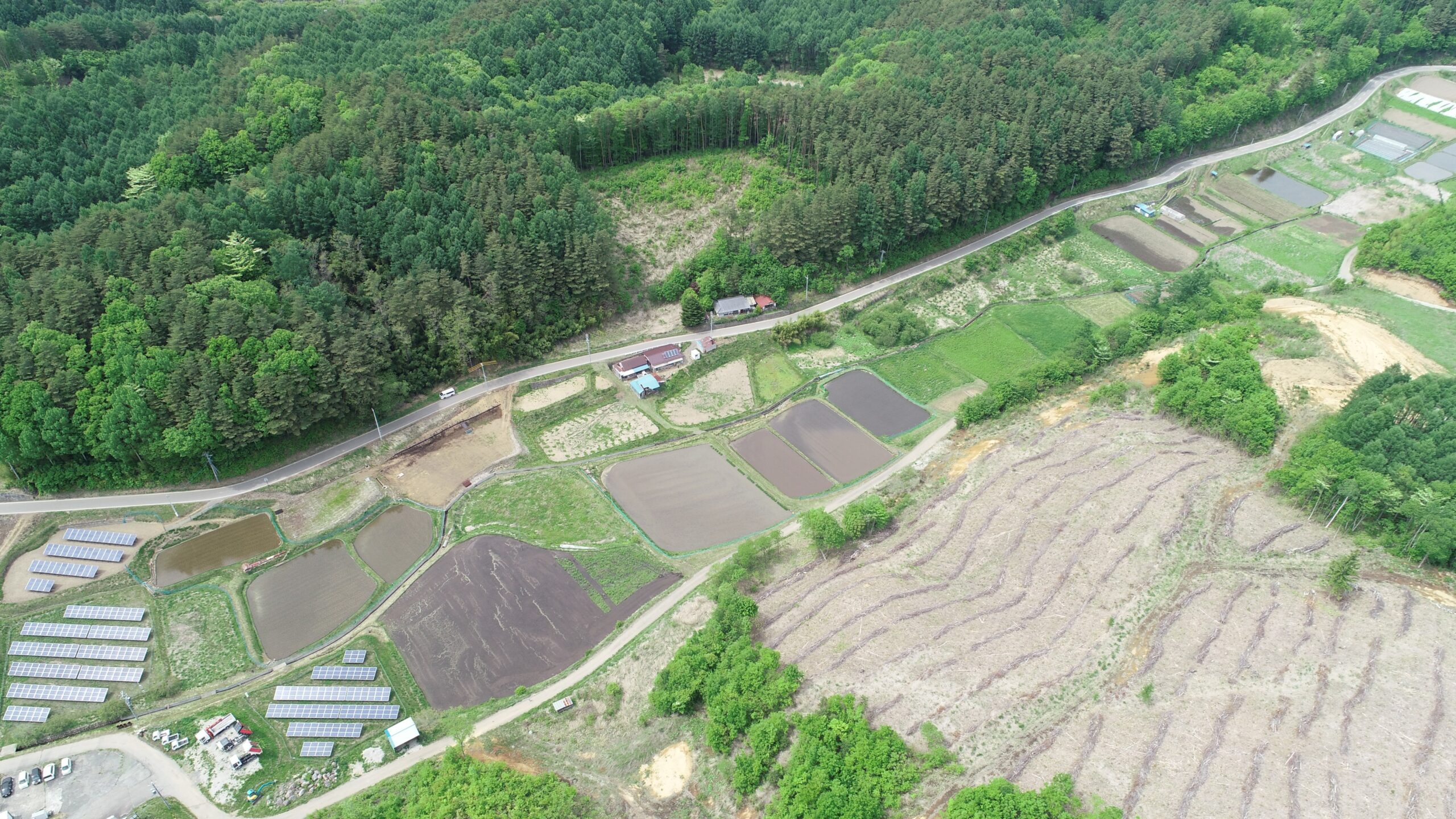 造成・設置前:長野・小海町千代里Ⅱ